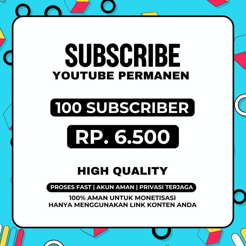 Subscriber Youtube Permanen Termurah