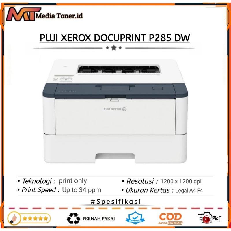 

jual printer fuji xerox docuprint p285dw duplex network