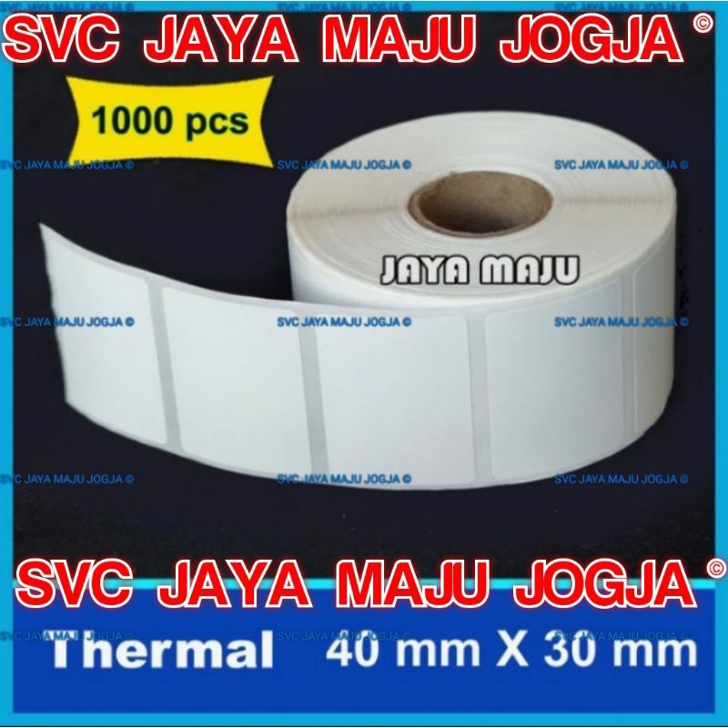 

LABEL STICKER BARCODE THERMAL 4 x 3 CM / 40 x 30 mm / PREMIUM - ISI : 1000 PCS || LABEL TIDAK PAKAI RIBBON BARCODE || 40 X 30 THERMAL TOP COAT - 1 LINE - FACE OUT - ISI 1.000 PCS || 40X30 TOKO SPAREPART ONDERDIL VARIASI MOTOR MOBIL TRUK