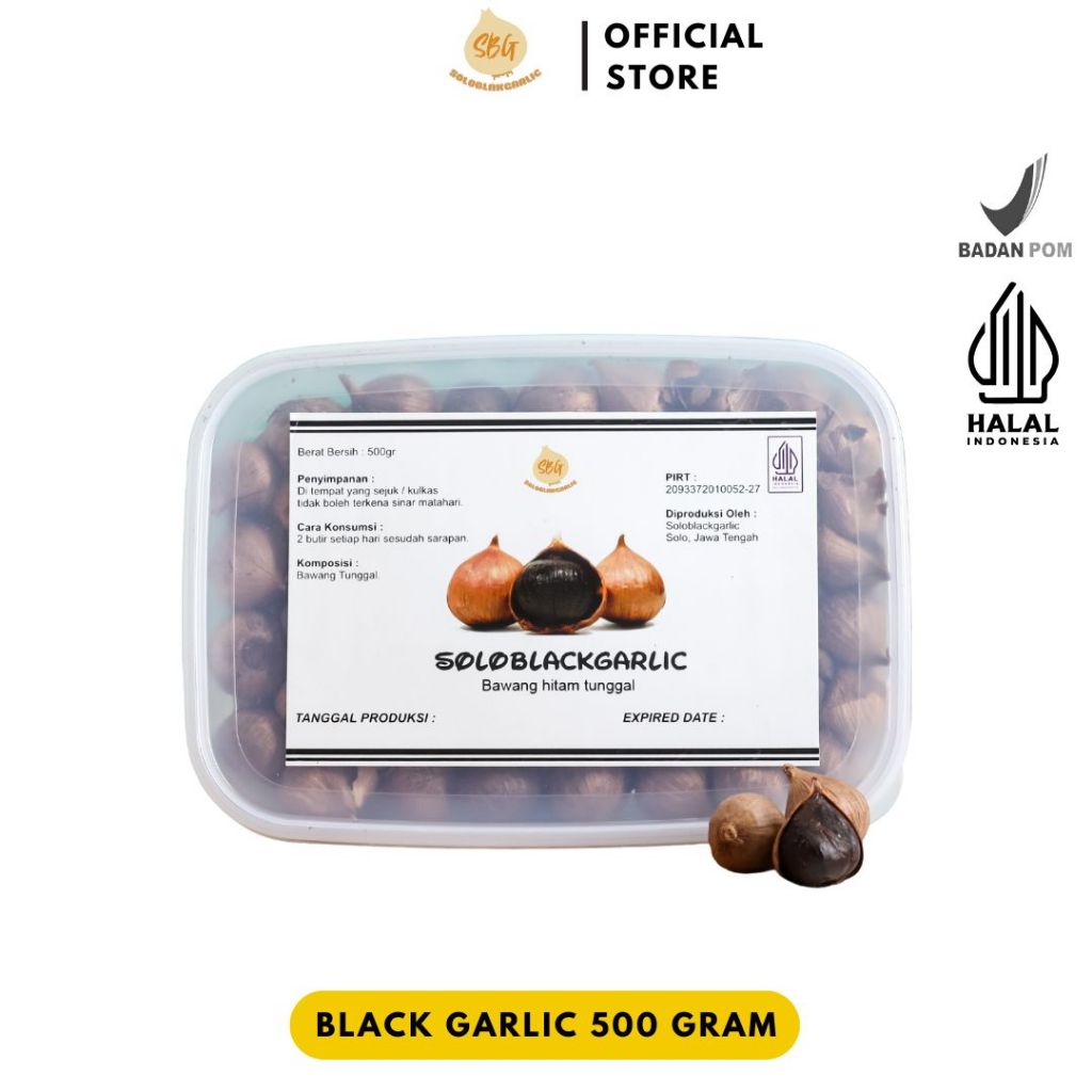 

SBG Black Garlic Tunggal Bawang Hitam 500gr