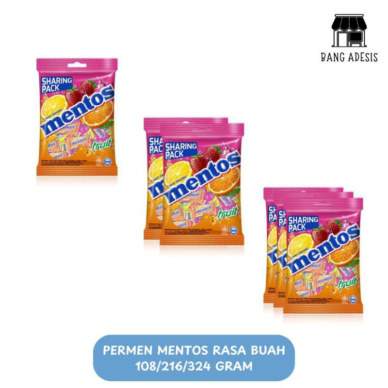 

Permen Mentos Fruit 108/216/324 gram || Permen Mentos rasa buah - BangAdeSis