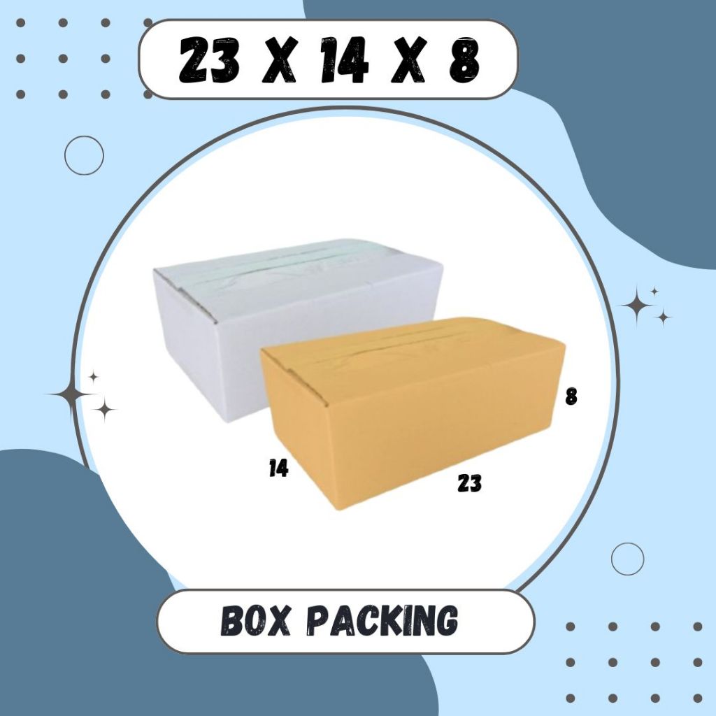

Box 23x14x8 Packing A1 Dus Karton Kardus Kotak Kemasan Sparepart Assesoris