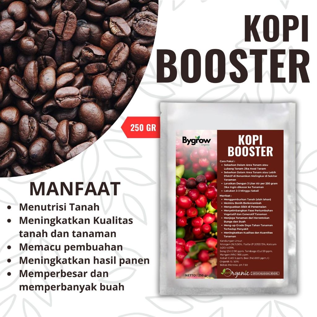BOOSTER KOPI - Pupuk Pelebat Buah Kopi Pupuk Booster Buah Kopi Pupuk Organik Cepat Berbuah Lebat ,Pu