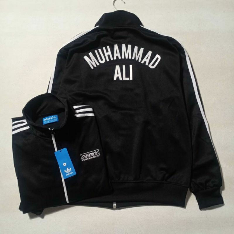 Jaket Tracktop Muhammad Ali Pria Wanita Full Tag&Label