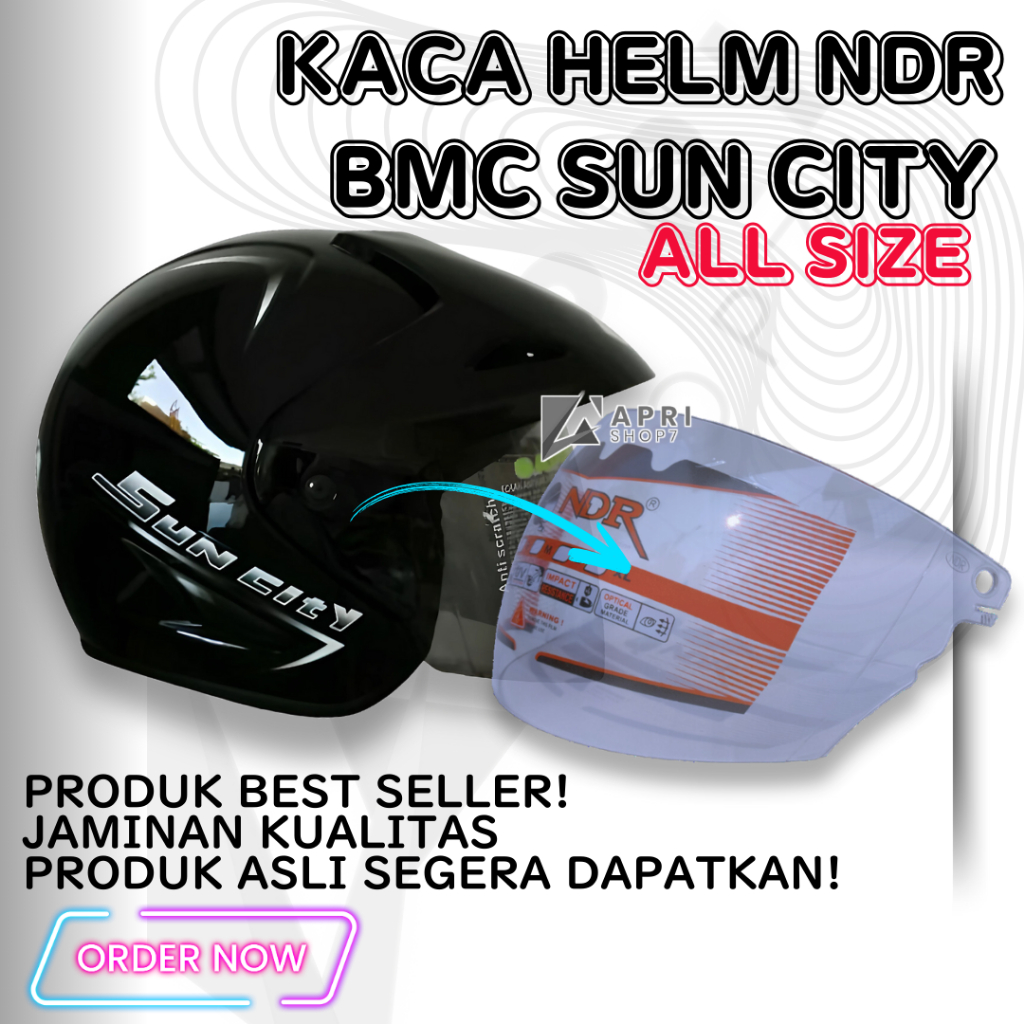 KACA HELM [visor] BMC sun CITY by NDR