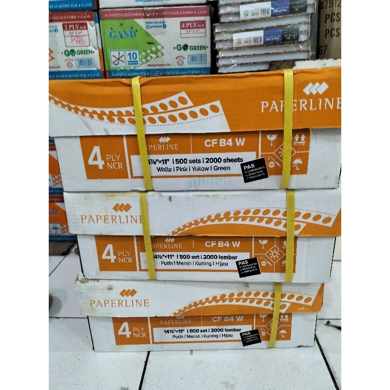

Paperline Continuous Form Kertas Komputer B4 W ( 14 7/8 x 11 inches ) - Box isi 500 Sets.
