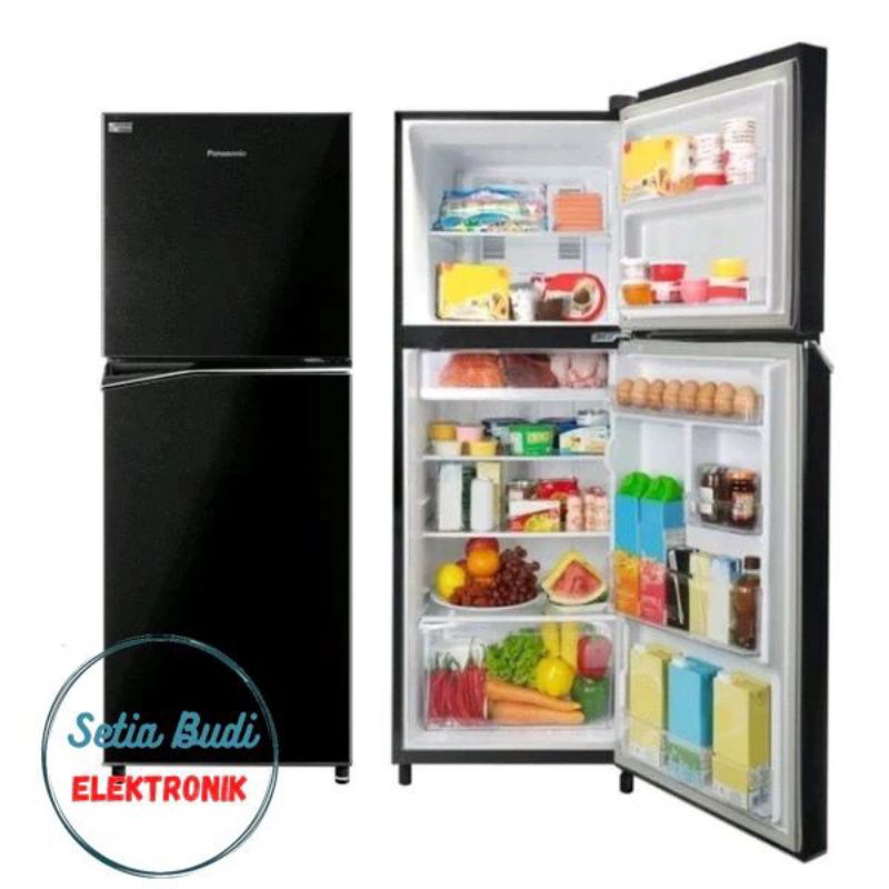 ￼PANASONIC NR-BB211q-pK HITAM KULKAS INVERTER 2 PINTU
