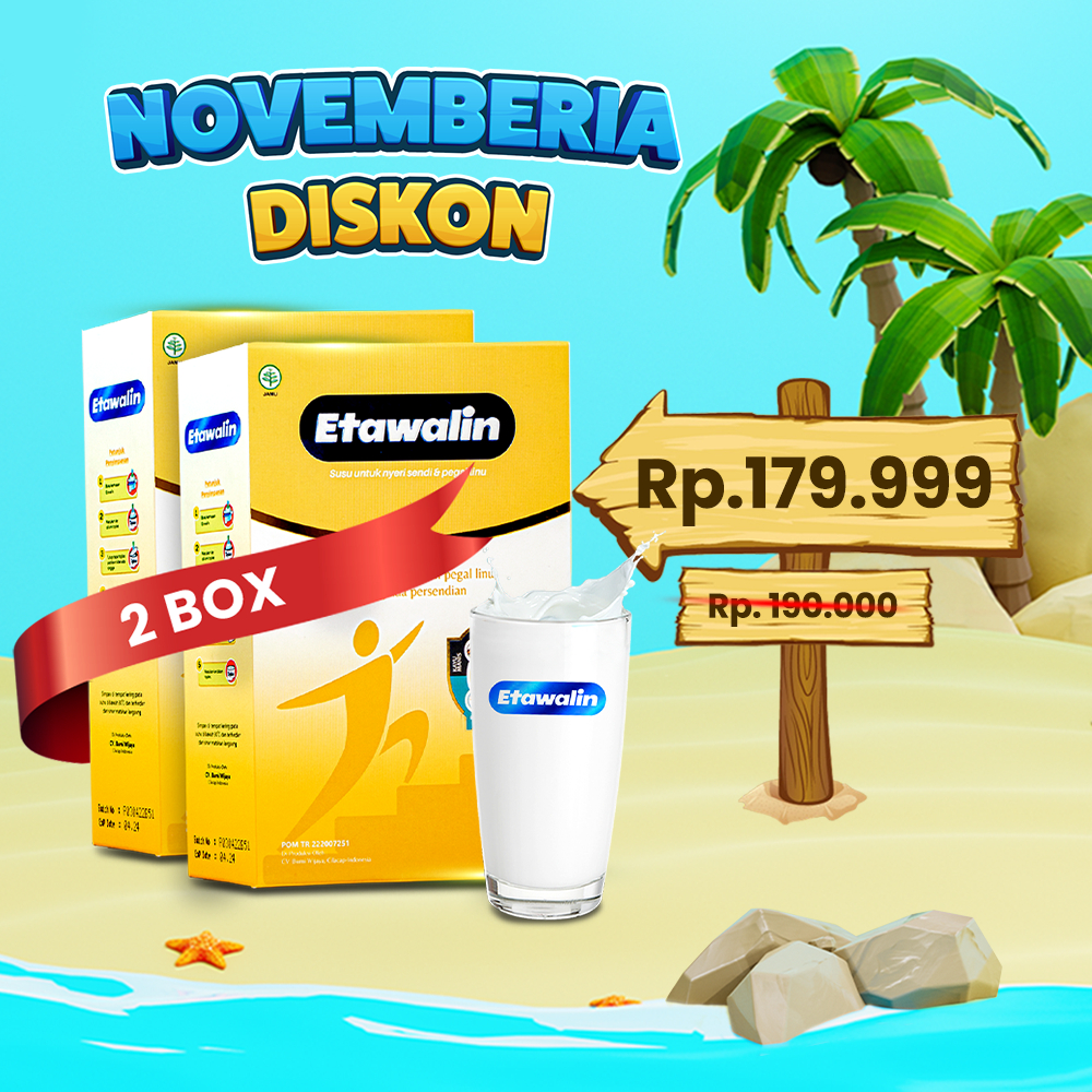 

Susu Kambing ETAWALIN Herbal Jamu Alami Paket Sembuh 2 Box Obat Pegel Linu Saraf Kejepit
