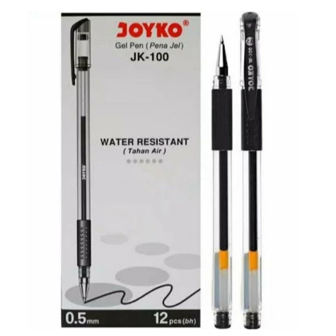 

Pen GelPen Bolpen Bolpoin Pulpen Gel JK-100 JK100 Joyko ( 12 PCS / Lusin)