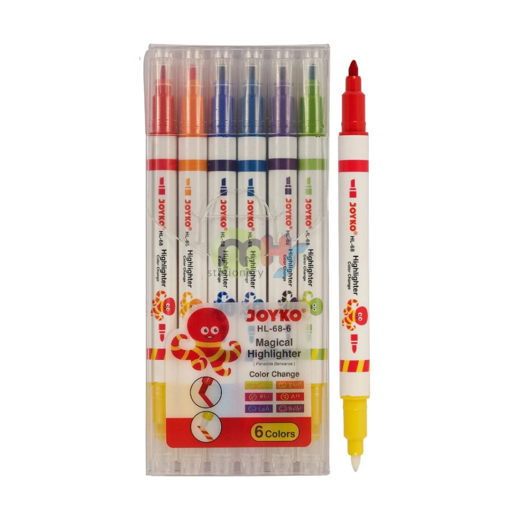 

Magical Highlighter Penanda Berwarna HL-68-6 1 Set 6 Pcs Warna