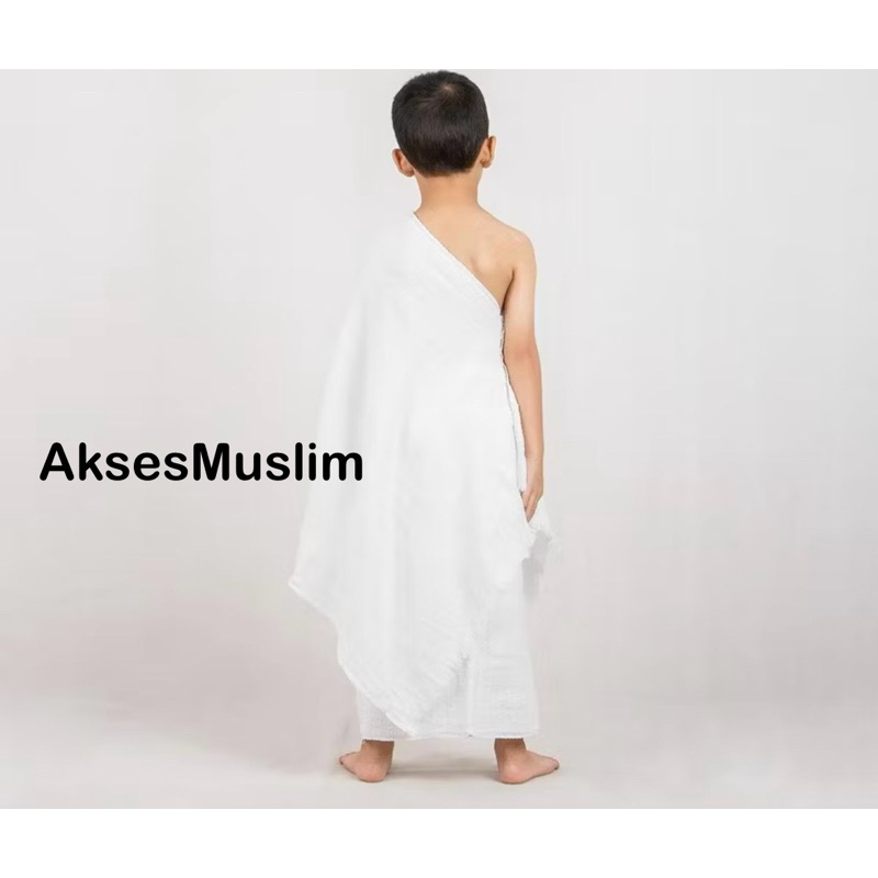Kain Ihrom Anak Setelan Ihrom Anak TK Katun Handuk Kualitas Premium Kain Ihrom Manasik Haji Anak TK
