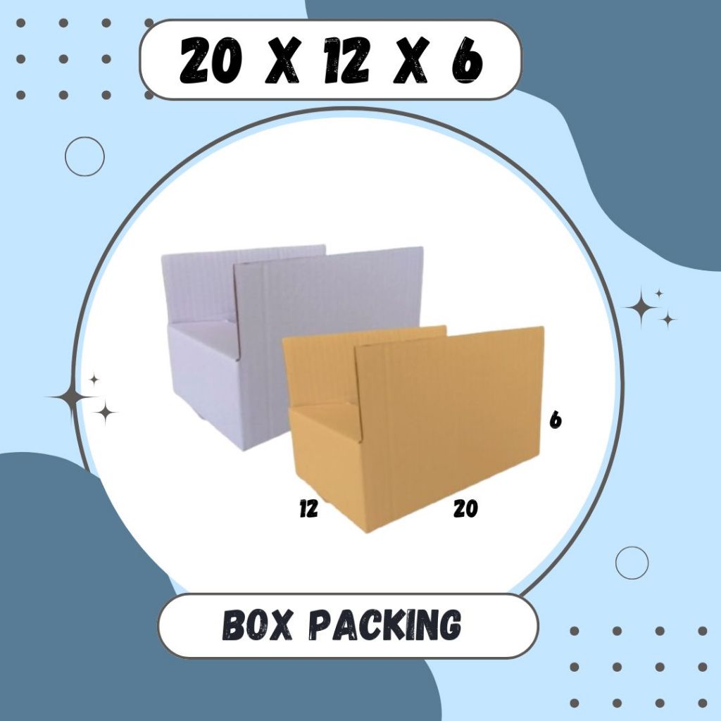 

Karton 20x12x6 Kardus A1 Packing Dus Kotak Kemasan Box Aksesoris Souvenir Sparepart Obat Madu