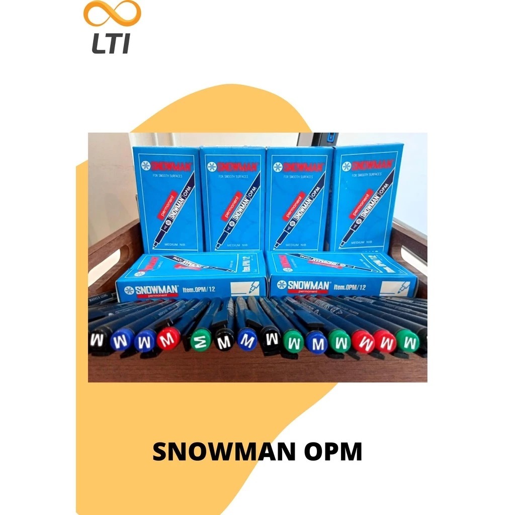 

Spidol Permanen Snowman OHP / OPM - UK. Medium - MURMER