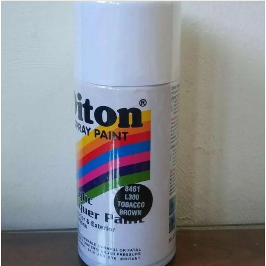 cat semprot diton 8461 tobacco brown L300 Pilox Diton Tobbaco Brown L300 8461 300ml Warna Coklat Mit