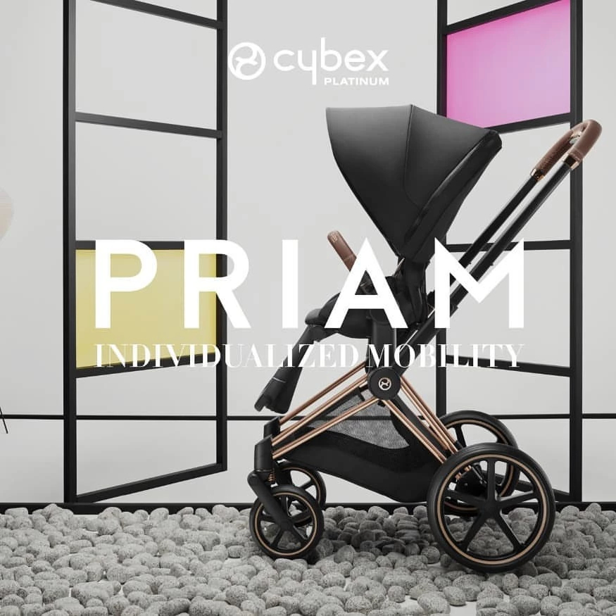Stroller Kereta Dorong Bayi Cybex Priam Platinum Rose Gold Original New