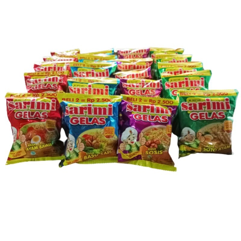 

SARIMI GELAS RENCENG ISI 10 PCS RENCENG MI SEDUH GELAS MIE SACHET SARIMIEGELAS RASA AYAM BAWANG BASO SAPI KARI AYAM SOTO PEDAS DOWER SOSIS BBQ SEHAT CUP MAKANAN RINGAN SNACK MURAH PRAKTIS SATUAN GORENG PROTEVIT SARIMIE