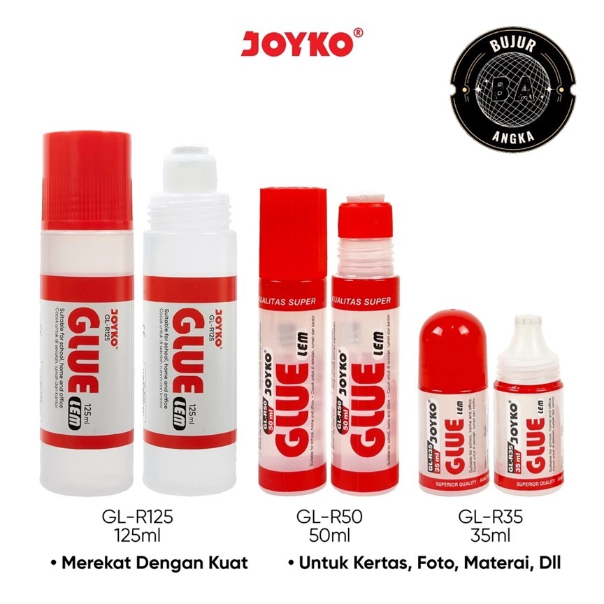 

(ECERAN) LEM KERTAS CAIR / LIQUID GLUE JOYKO GL-R35 , GL-R50 , GL-R125