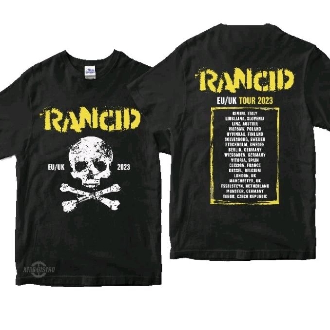 Kaos RANCID TOUR europe uk tshirt band punk Rancid and out come the wolves metal