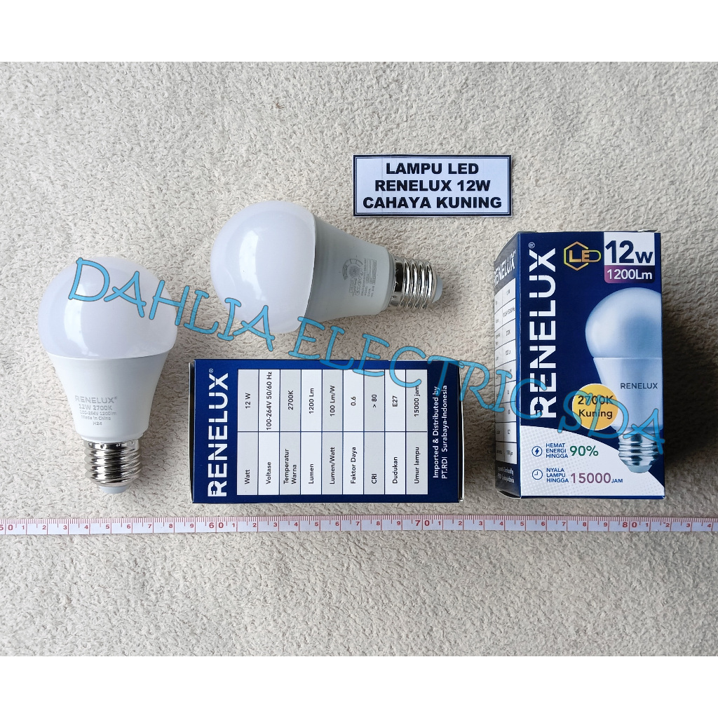 LAMPU LED 12W RENELUX 2700K KUNING
