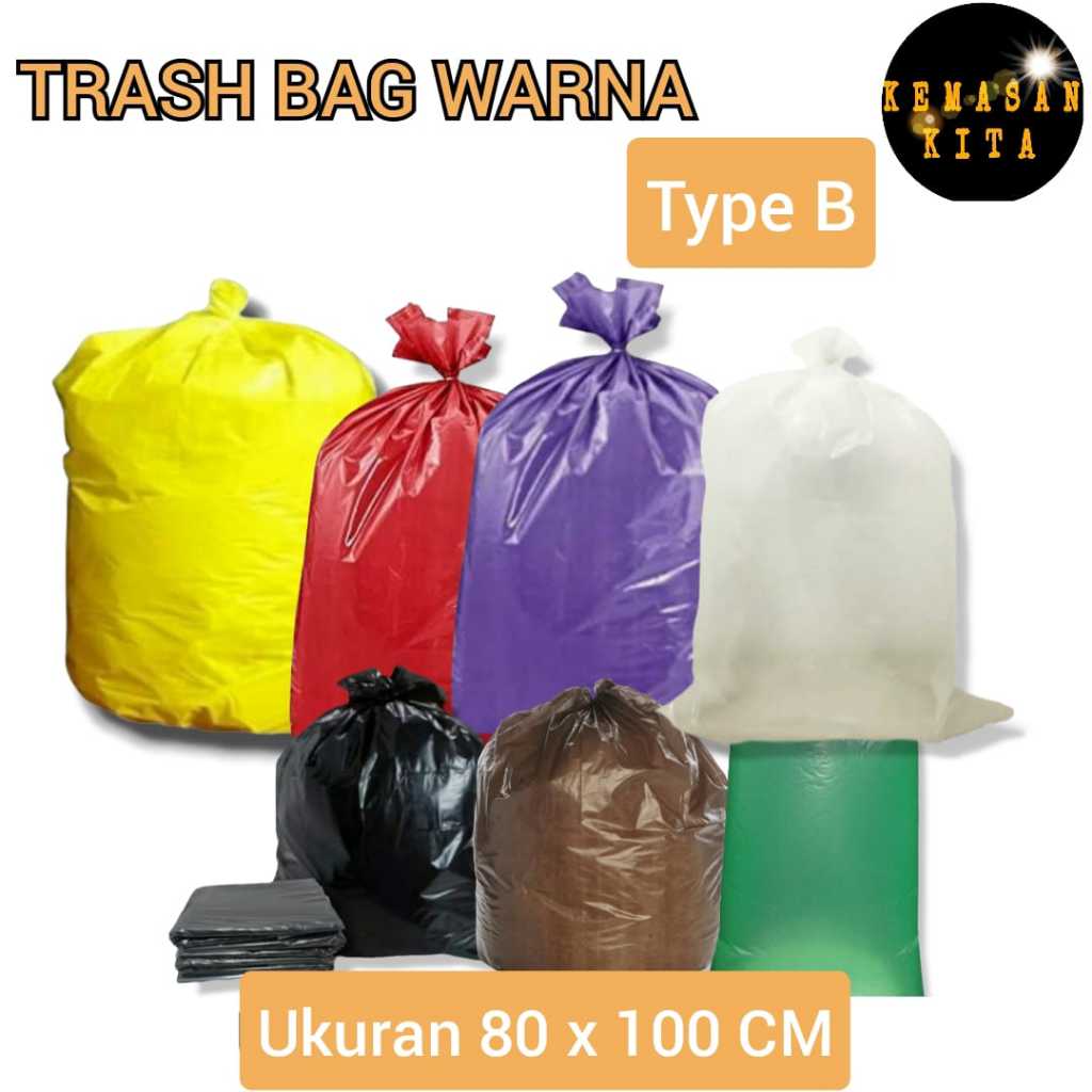 TRASH BAG / PLASTIK KANTONG SAMPAH 80 X 100 CM