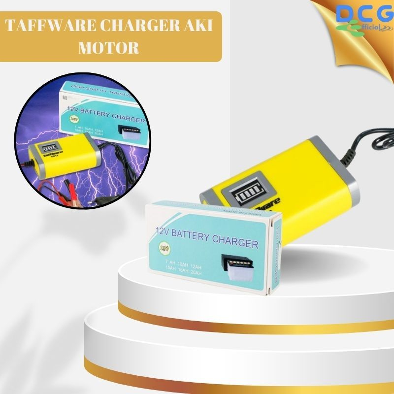 ORIGINAL Taffware Charger Aki Motor Lead Acid 12V 2A - UD12 Cas Aki Mobil Motor