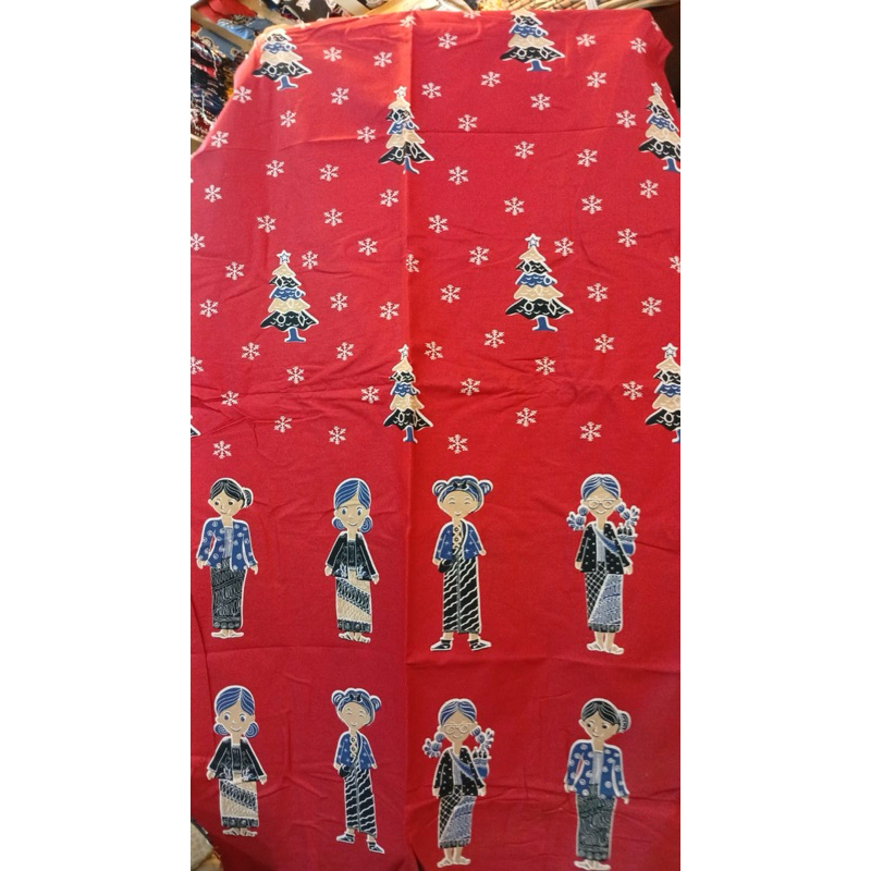 Kain batik natal. batik natal. gift batik natal. gift natal. kain batik keluarga. kain batik natal k