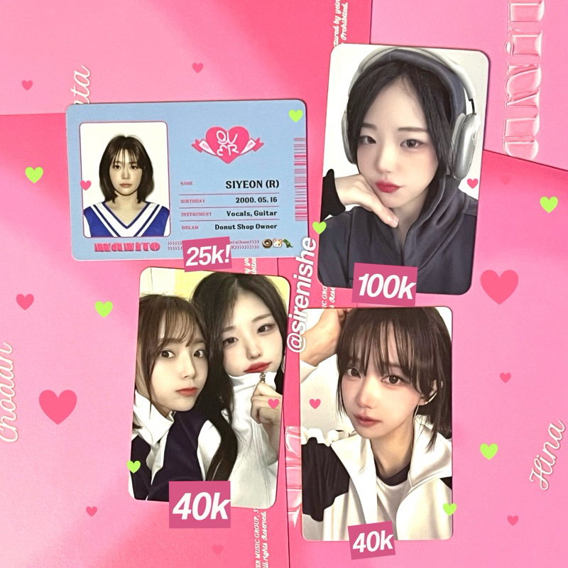 ㅤ ೀ Official Photocard  ͏.ᐟ QWER Manito album Platform, Friend ver. Photocard, Pob Hina headphone, m