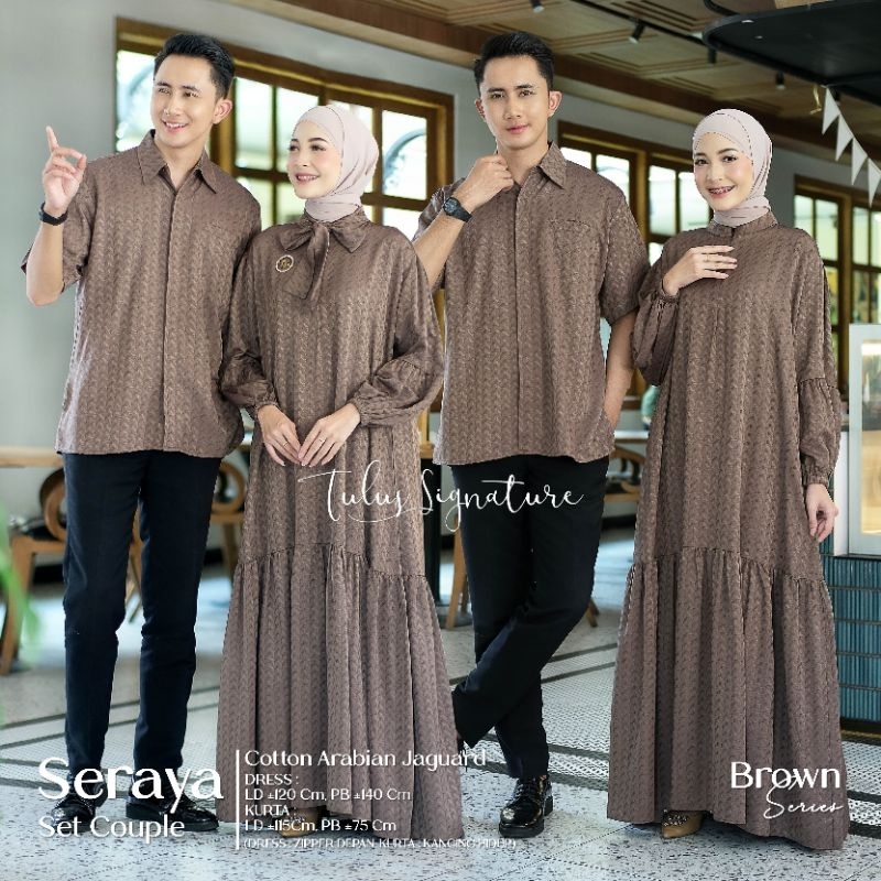arlova gamis couple white by shofiya gamis couple pasangan midi dress armani silk setelan tunik dan 