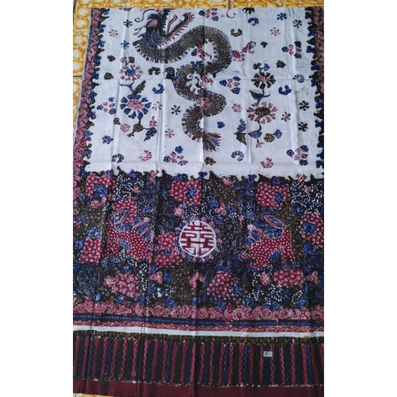 Gendongan Bayi Sewek Naga Putih Batik Tulis Lasem