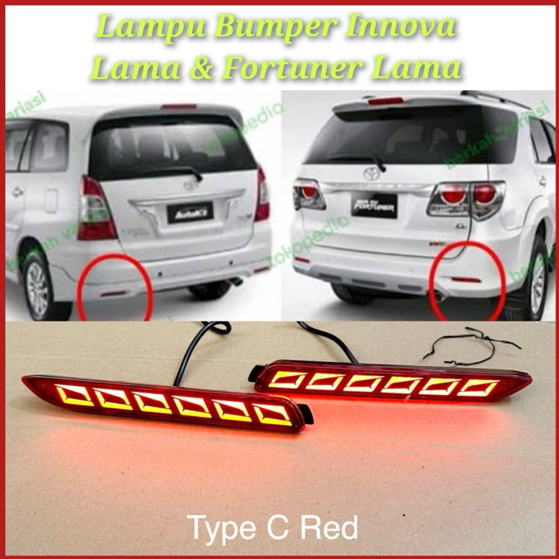 Lampu Bumper Bemper Innova 2008-2015 / Fortuner VNT / Camry