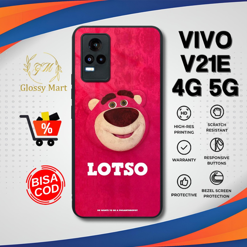 Case Vivo V21E 4G 5G Terbaru Lotso Hardcase Softcase Glossy Termurah Casing Vivo V21E Terlaris