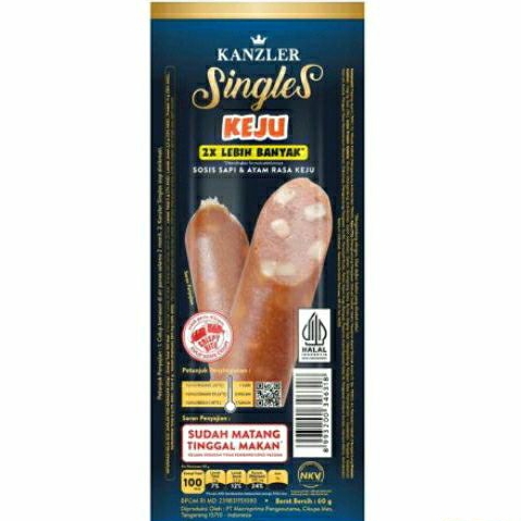 

Kanzler Singles Sosis Keju 60g