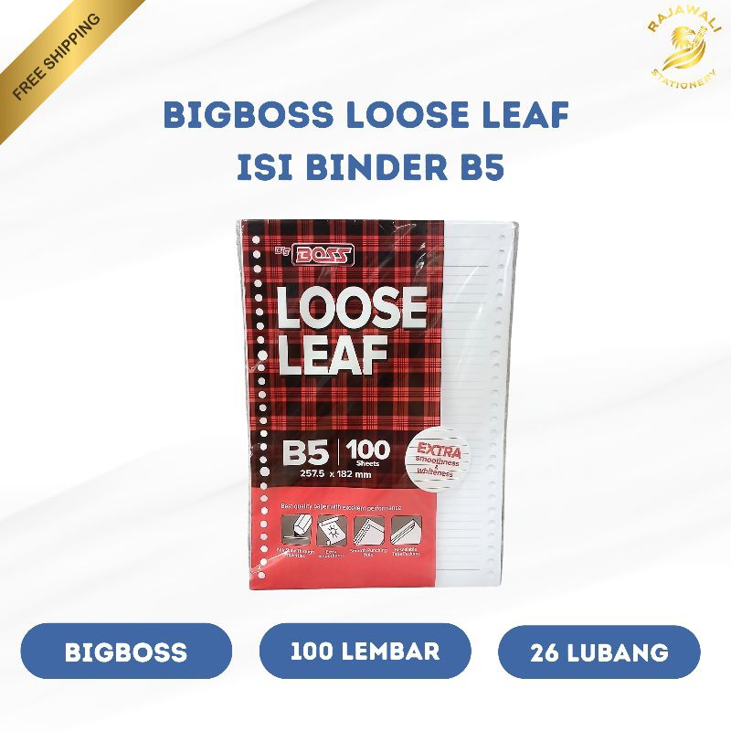 

Big Boss Loose Leaf B5 | 100 Lembar | 26 Lubang