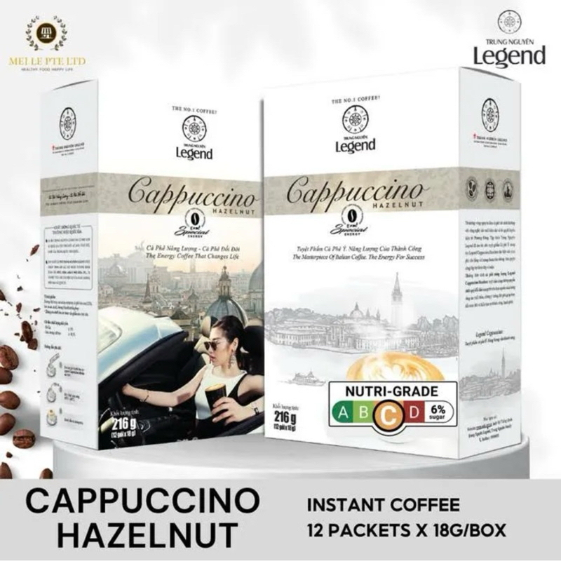

Kopi Vietnam TRUNG NGUYEN G7 Capuccino Hazelnut Coffee isi 12 sachet