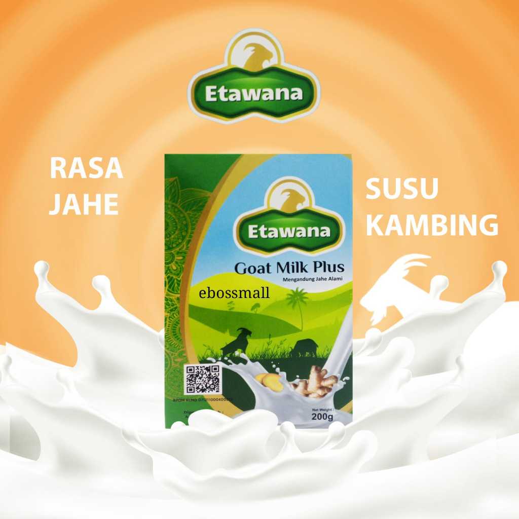 

ETAWANA Goat Milk Plus Susu Kambing Etawa Rasa Jahe Original 200 gr.