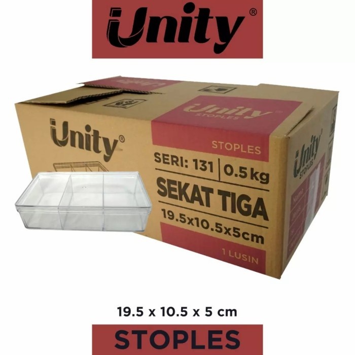 Toples UNITY Sekat tiga 131