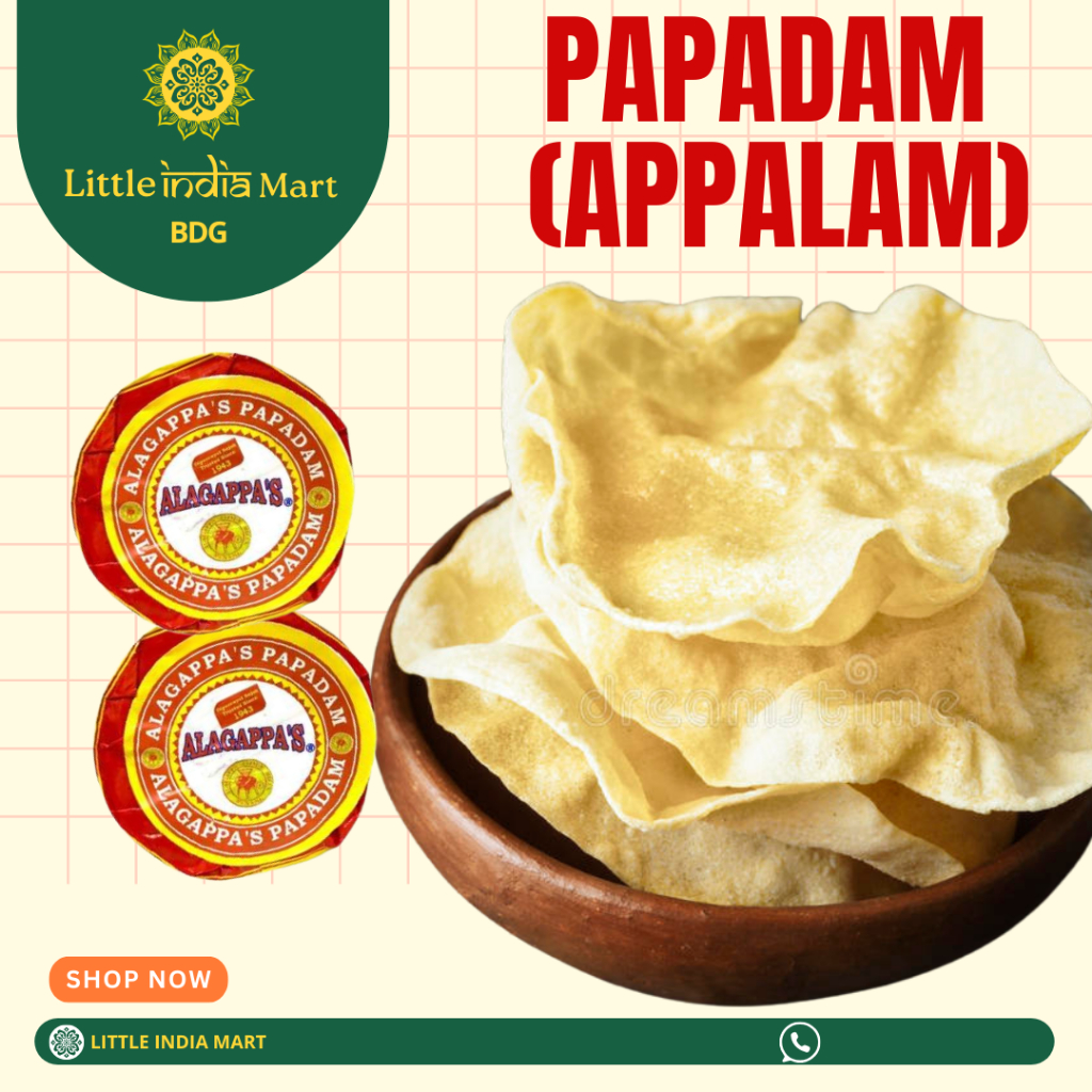 Papadam kerupuk India papadum Appalam