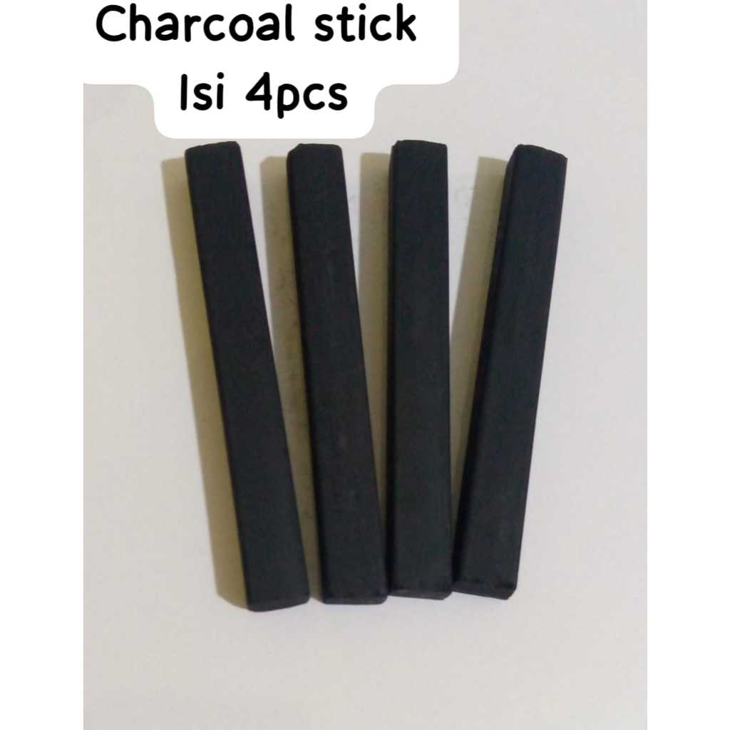 

Charcoal Stick Compress Isi 4 Hitam Pekat Untuk Drawing Sketsa Dan Melukis