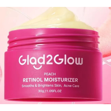 GLAD2GLOW Peach Retinol Moisturizer - G2G - Glad 2 Glow