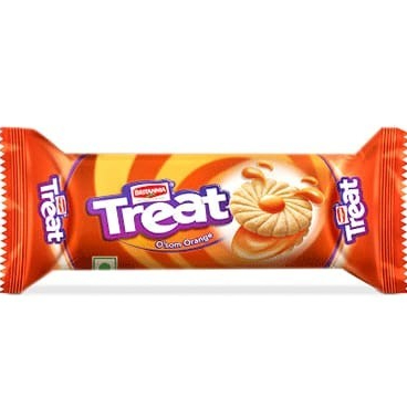 

BRITANNIA TREAT O'SOM ORANGE 120G / Biskuit Cream Aroma Jeruk