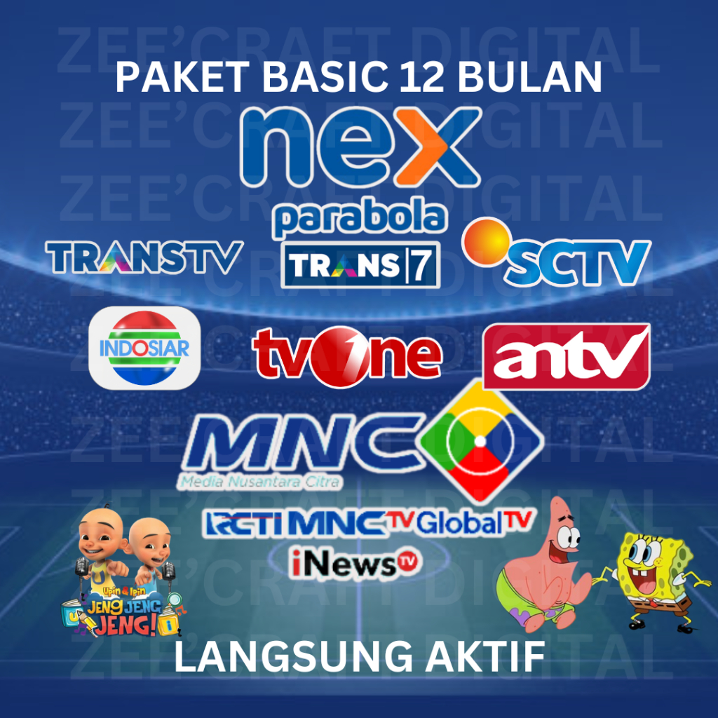 RECEIVER NEX PARABOLA PAKET BASIC 1 TAHUN