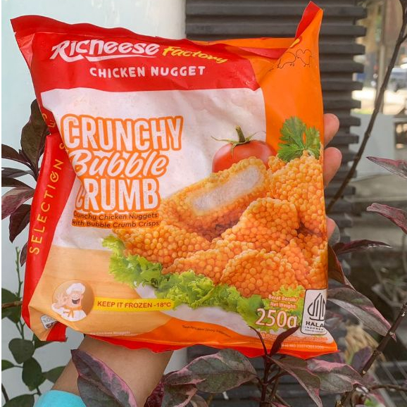 

Richeese Crunchy Bubble Crumb Chicken Nugget 250 Gram Naget Ayam