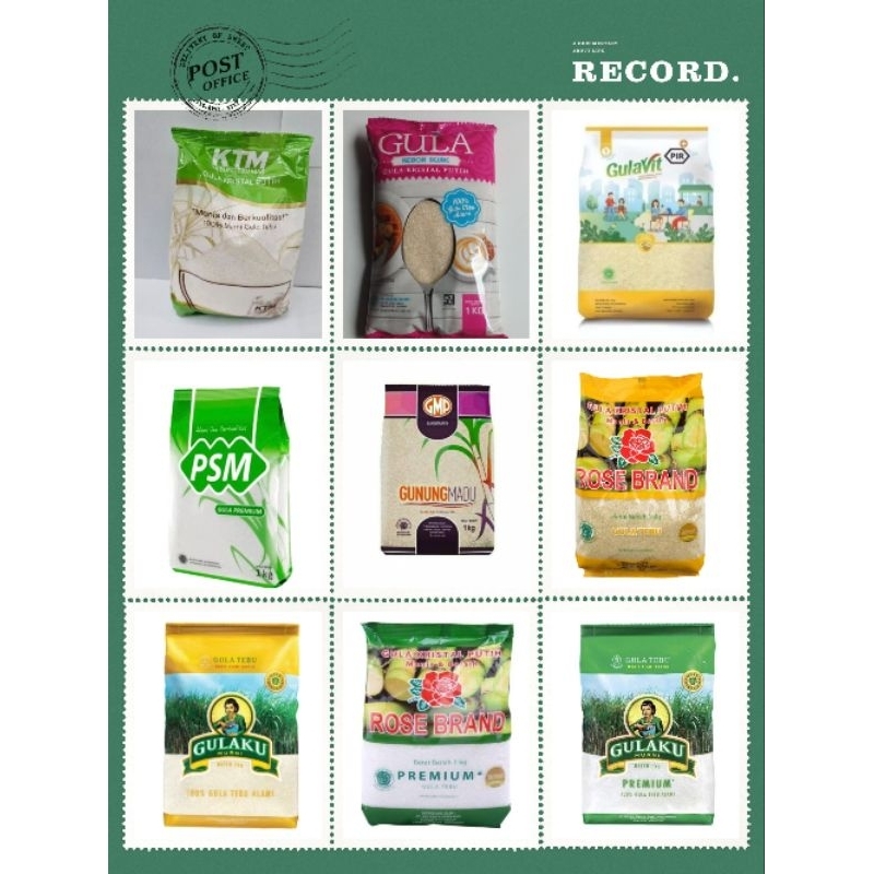 

Gula Pasir 1KG Semua merek