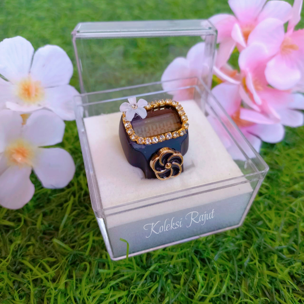 Tasbih Digital Mini Led "Diamond Sakura" Cincin Tasbih Premium Tally Counter Penghitung Dzikir