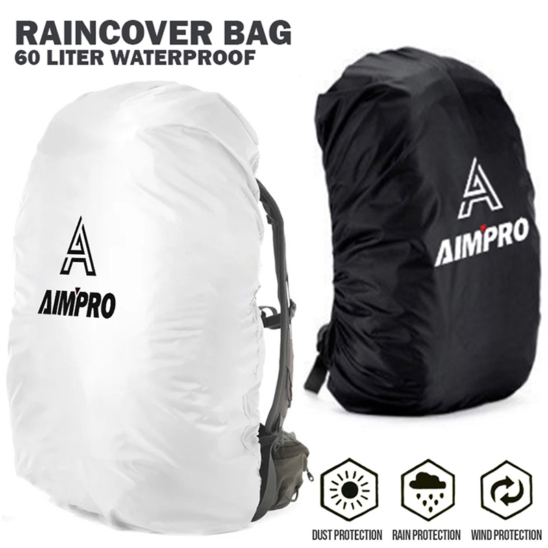 Rain Cover Bag Aimpro 60L Raincover Carrier Ransel Tas Gunung Keril