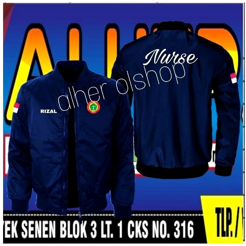 Jaket bordir nurse jaket nurse jaket bomber nurse jaket kerja nurse jaket seragam nurse jaket PPN ja