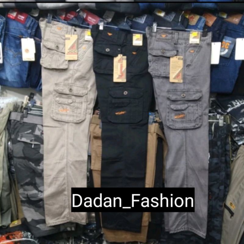 Celana Cargo Panjang Jcc bahan kanvas Tebal halus import Celana original jcc