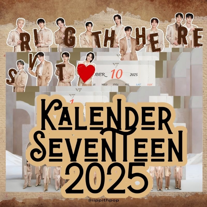 

Kalender 2025 Seventeen SVT Right Here KPop Aestetic