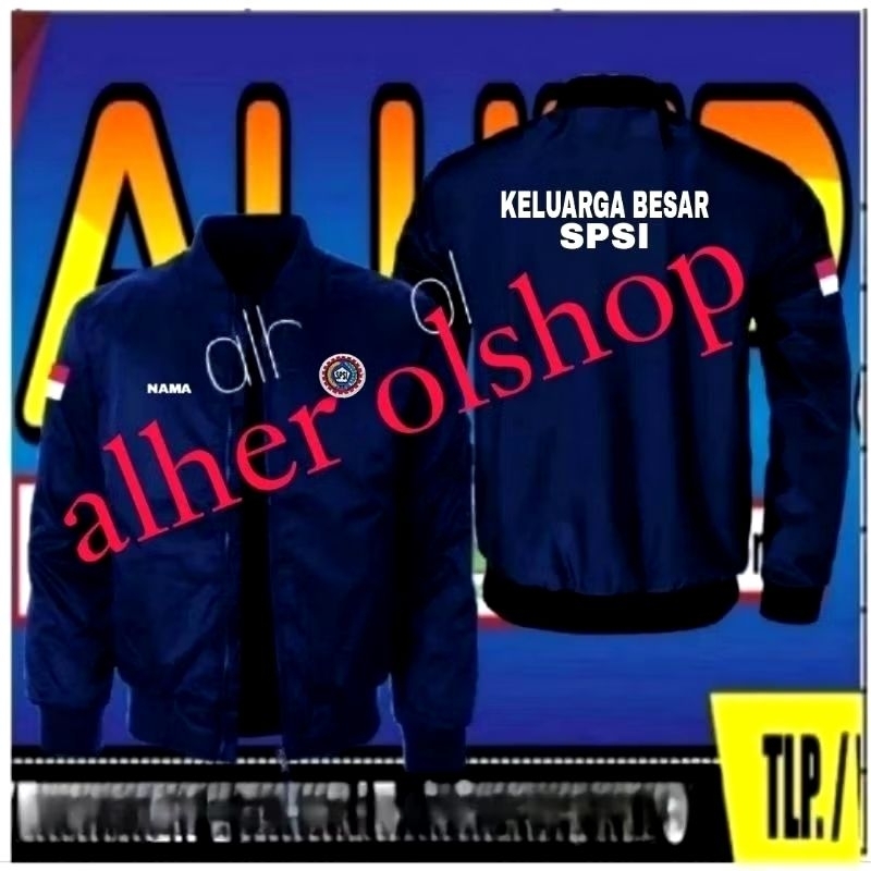 Jaket bordir SPSI jaket SPSI jaket bomber SPSI jaket seragam SPSI jaket kerja SPSI jaket serikat pek