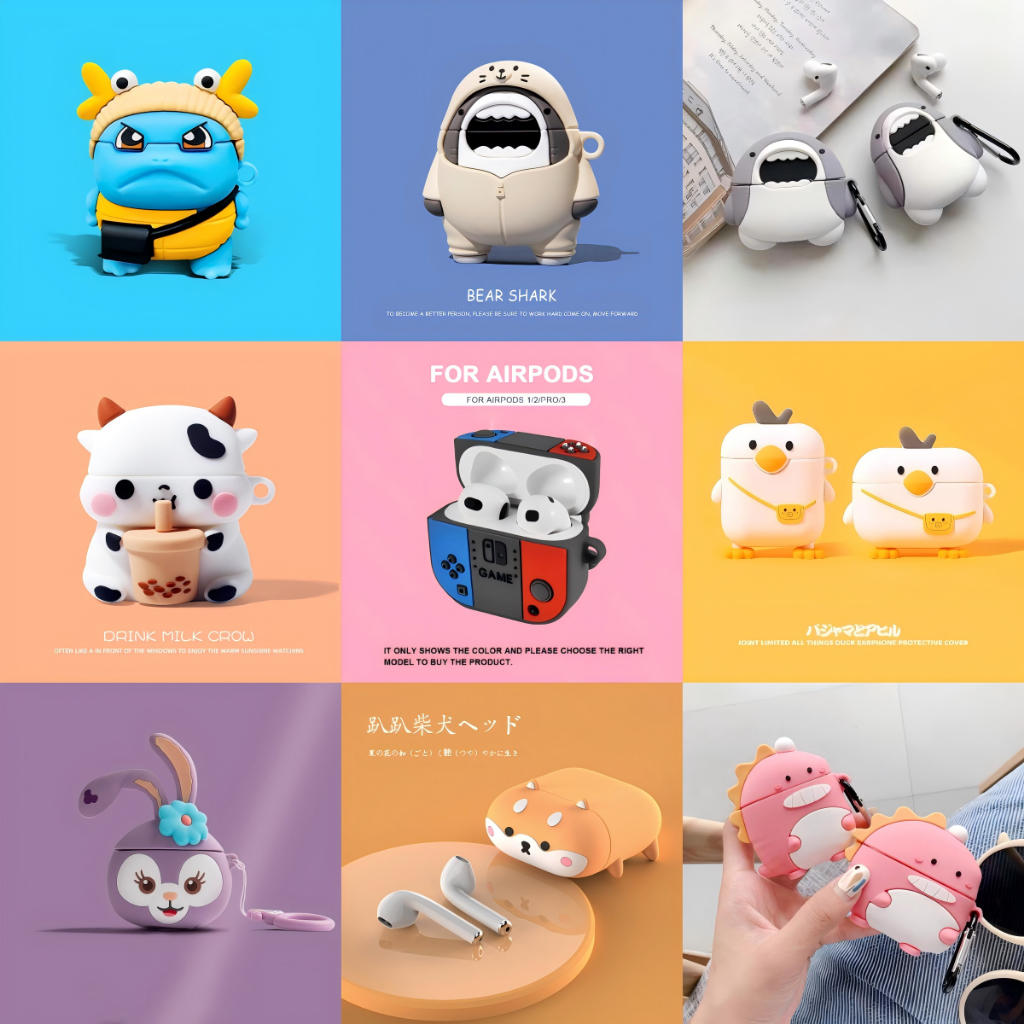 COD Case Airpods pro4 Premium pro5 Lucu Karakter mini4  Minnie Toothless BE00